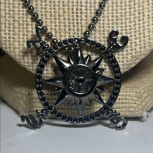 Disney Jewelry - Disney Pirates 🏴☠️ of the Caribbean Compass Swarovski Necklace